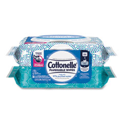 Cottonelle® Fresh Care Flushable Cleansing Cloths, 3.73 x 5.5, White, 84/Pack, 8 Packs/Carton