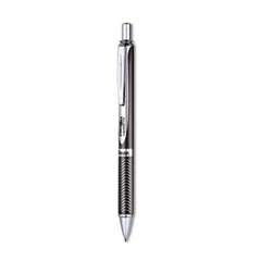 Pentel® EnerGel Alloy RT Gel Pen, Retractable, Medium 0.7 mm, Black Ink, Black Barrel