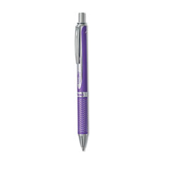 Pentel® EnerGel Alloy RT Gel Pen, Retractable, Medium 0.7 mm, Violet Ink, Violet Barrel