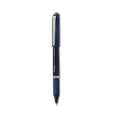 EnerGel NV Gel Pen, Stick, Fine 0.5 mm Needle Tip, Black Ink, Blue/Black Barrel, Dozen