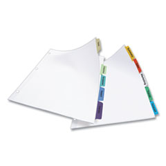 Avery® Print & Apply Index Maker® Clear Label Dividers with Easy Apply Printable Label Strip and Color Tabs