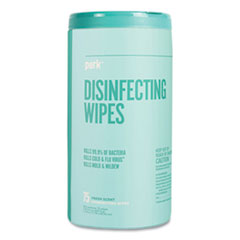Perk™ Disinfecting Wipes, 7 x 8, Fresh,75 Wipes/Canister