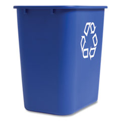 Coastwide Professional™ Open Top Indoor Recycling Container, Plastic, Blue