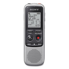 Sony® ICD-BX140 Digital Voice Recorder, 4 GB, Black/Silver