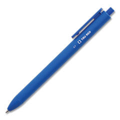 Quick Dry Gel Pen, Retractable, Medium 0.7 mm, Blue Ink, Blue Barrel, Dozen