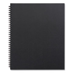 Wirebound Soft-Cover Project-Planning Notebook, 1-Subject, Project-Management Format, Black Cover, (80) 11 x 8.5 Sheets