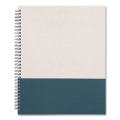TRU RED™ Wirebound Hardcover Notebook, 1-Subject, Narrow Rule, Gray/Teal Cover, (80) 11 x 8.5 Sheets