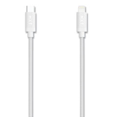 NXT Technologies™ Braided Apple Lightning Cable to USB-C Cable, 6 ft, White