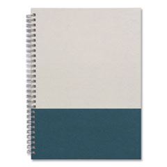 TRU RED™ Wirebound Hardcover Notebook, 1 Subject, Narrow Rule, Gray/Teal Cover, 9.5 x 6.5, 80 Sheets