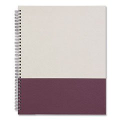 TRU RED™ Wirebound Hardcover Notebook, 1 Subject, Narrow Rule, Gray/Purple Cover, 11 x 8.5, 80 Sheets