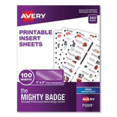 Avery® The Mighty Badge® Name Badge Inserts