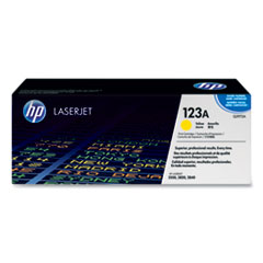 HP 123A, (Q3972A) Yellow Original LaserJet Toner Cartridge HEWQ3972A