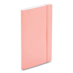 Poppin Medium Softcover Notebook, 1-Subject, Narrow Rule, Blush Cover, (192) 8.25 x 5 Sheets