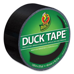 Duck® Colored Duct Tape, 3" Core, 1.88" x 20 yds, Black