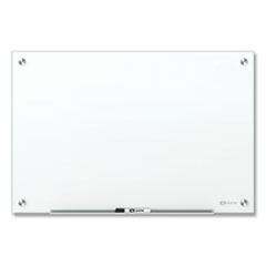 Quartet® Brilliance Glass Dry-Erase Boards, 48 x 48, White Surface