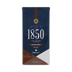 1850 Coffee, Black Gold, Dark Roast, Ground, 12 oz Bag