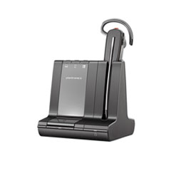 poly® Savi S8240-M Office Series Monaural Convertible Headset, Microsoft Version, Black