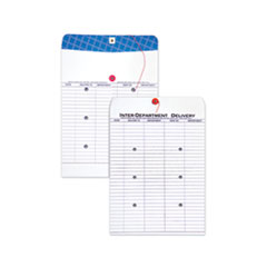Quality Park™ Inter-Department Envelope, #97, Two-Sided Five-Column Format, 10 x 13, White, 100/Box
