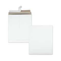 Quality Park™ Photo/Document Mailer, Cheese Blade Flap, Redi-Strip Adhesive Closure, 11 x 13.5, White, 25/Box