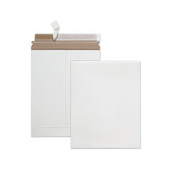 Quality Park™ Extra-Rigid Photo/Document Mailer, Cheese Blade Flap, Self-Adhesive Closure, 9.75 x 12.5, White, 25/Box
