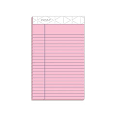 TOPS™ Prism + Colored Writing Pads, Narrow Rule, 50 Pastel Pink 5 x 8 Sheets, 12/Pack