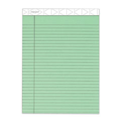 TOPS™ Prism + Colored Writing Pads, Wide/Legal Rule, 50 Pastel Green 8.5 x 11.75 Sheets, 12/Pack