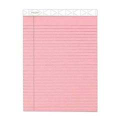 TOPS™ Prism + Colored Writing Pads, Wide/Legal Rule, 50 Pastel Pink 8.5 x 11.75 Sheets, 12/Pack