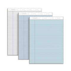 TOPS™ Prism + Colored Writing Pads, Wide/Legal Rule, 50 Assorted Pastel-Color 8.5 x 11.75 Sheets, 6/Pack