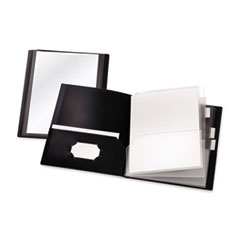 Cardinal® ReportPro 10-Pocket Project Organizer, 8.5 x 11, Clear/Black