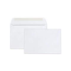Quality Park™ Open-Side Booklet Envelope, #6 1/2, Hub Flap, Gummed Closure, 6 x 9, White, 100/Box