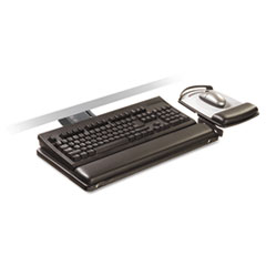 3M™ Sit/Stand Easy Adjust Keyboard Tray, Highly Adjustable Platform,, Black
