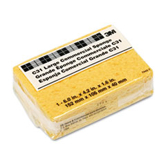 3M™ Commercial Cellulose Sponge, Yellow, 4.25 x 6, 1.6" Thick, Yellow