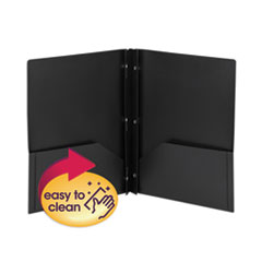 Smead™ Poly Two-Pocket Folder with Fasteners