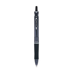 Pilot® Acroball Colors Advanced Ink Hybrid Gel Pen, Retractable, Medium 1 mm, Black Ink, Smoke/Black Barrel, Dozen