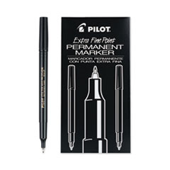 Pilot® Extra-Fine Point Permanent Marker, Extra-Fine Needle Tip, Black