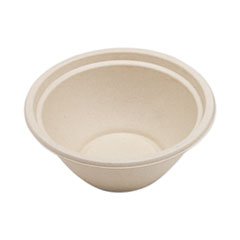 World Centric® Fiber Bowls, 32 oz, 7.4" Diameter x 3.2"h, Natural, 500/Carton
