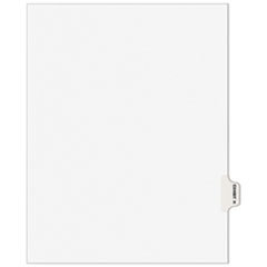 Avery® Avery-Style Preprinted Legal Side Tab Divider, 26-Tab, Exhibit H, 11 x 8.5, White, 25/Pack, (1378)
