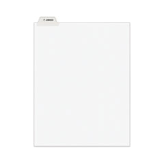 Avery® Avery-Style Preprinted Legal Bottom Tab Divider, 26-Tab, Exhibit J, 11 x 8.5, White, 25/PK