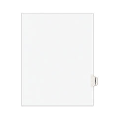 Avery® Avery-Style Preprinted Legal Side Tab Divider, 26-Tab, Exhibit R, 11 x 8.5, White, 25/Pack, (1388)