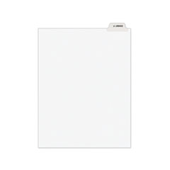 Avery® Avery-Style Preprinted Legal Bottom Tab Divider, 26-Tab, Exhibit F, 11 x 8.5, White, 25/PK