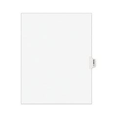 Avery® Avery-Style Preprinted Legal Side Tab Divider, 26-Tab, Exhibit F, 11 x 8.5, White, 25/Pack, (1376)