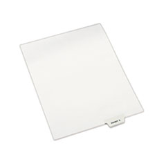 Avery-Style Preprinted Legal Bottom Tab Dividers, 26-Tab, Exhibit S, 11 x 8.5, White, 25/Pack