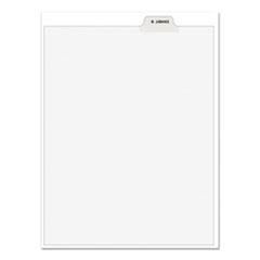 Avery® Avery-Style Preprinted Legal Bottom Tab Divider, 26-Tab, Exhibit B, 11 x 8.5, White, 25/PK