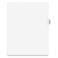 Avery® Avery-Style Preprinted Legal Side Tab Divider, 26-Tab, Exhibit D, 11 x 8.5, White, 25/Pack, (1374)