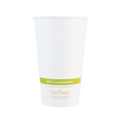 World Centric® NoTree Paper Hot Cups, 20 oz, Natural, 1,000/Carton