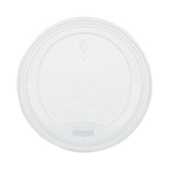 World Centric® PLA Lids for Hot Cups, Fits 10 oz to 20 oz Cups, White, 1,000/Carton