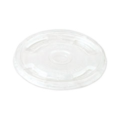 World Centric® PLA Clear Cold Cup Lids, Flat Lid, Fits 9 oz to 24 oz Cups, 1,000/Carton