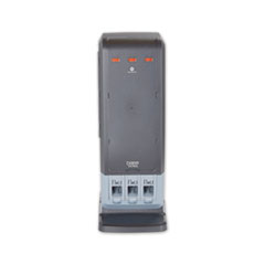 Dixie® SmartStock Tri-Tower Dispenser, Forks/Knives/Spoons, 13.16 x 16.07 x 31.03, Black/Gray