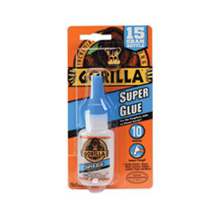 Gorilla® Super Glue, 0.53 oz, Dries Clear