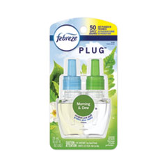 Febreze® PLUG Air Freshener Refills, Morning and Rain, Formerly Meadows and Dew, 0.87 oz, 6/Carton
